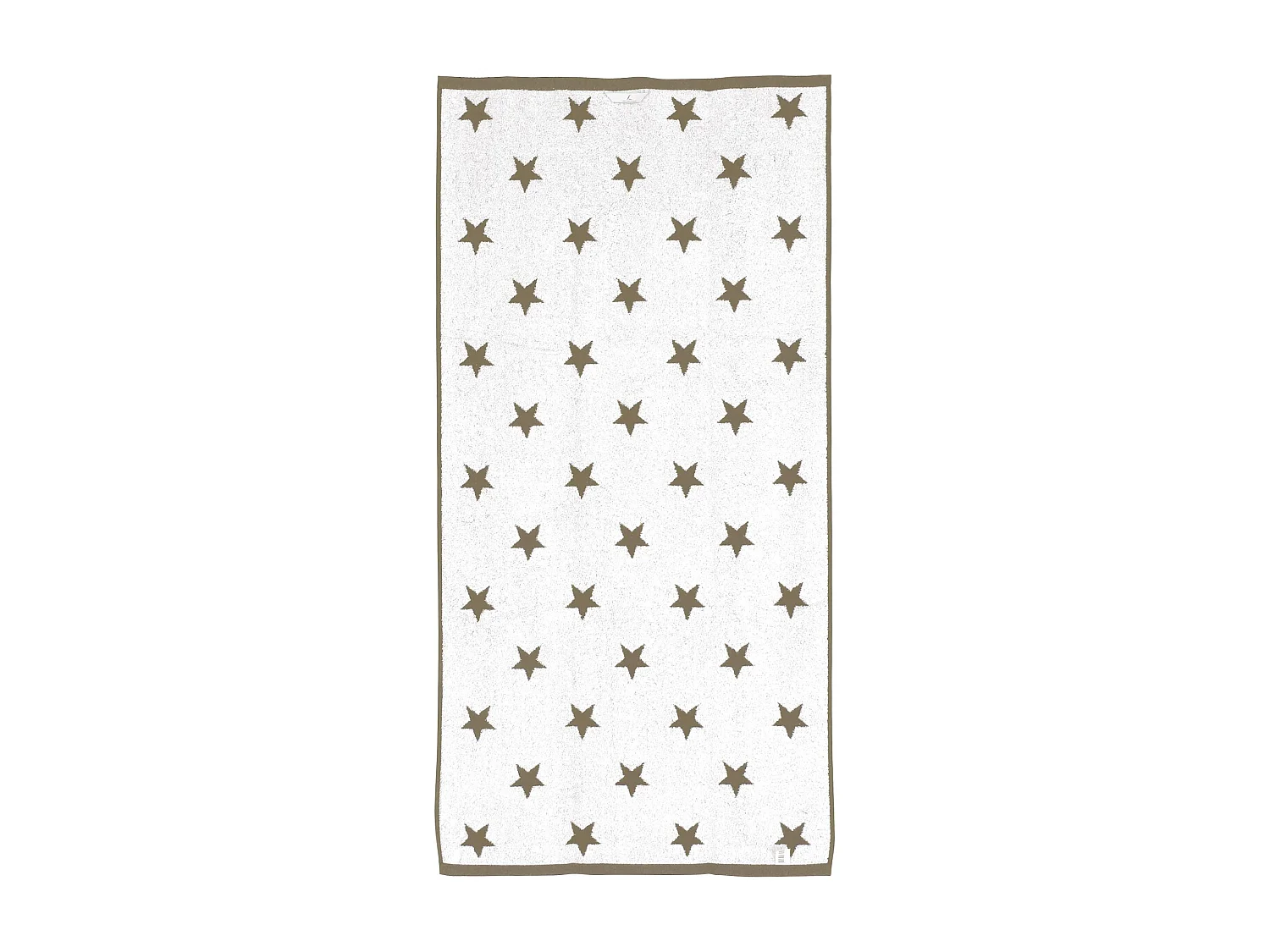 Drap de douche 70x140 cm coton 480 g/m2 STARS Marron
