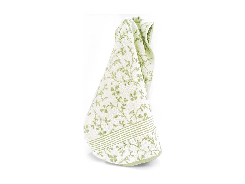 Drap de bain 100x150 cm VINTAGE FLORAL Vert 550 g/m2