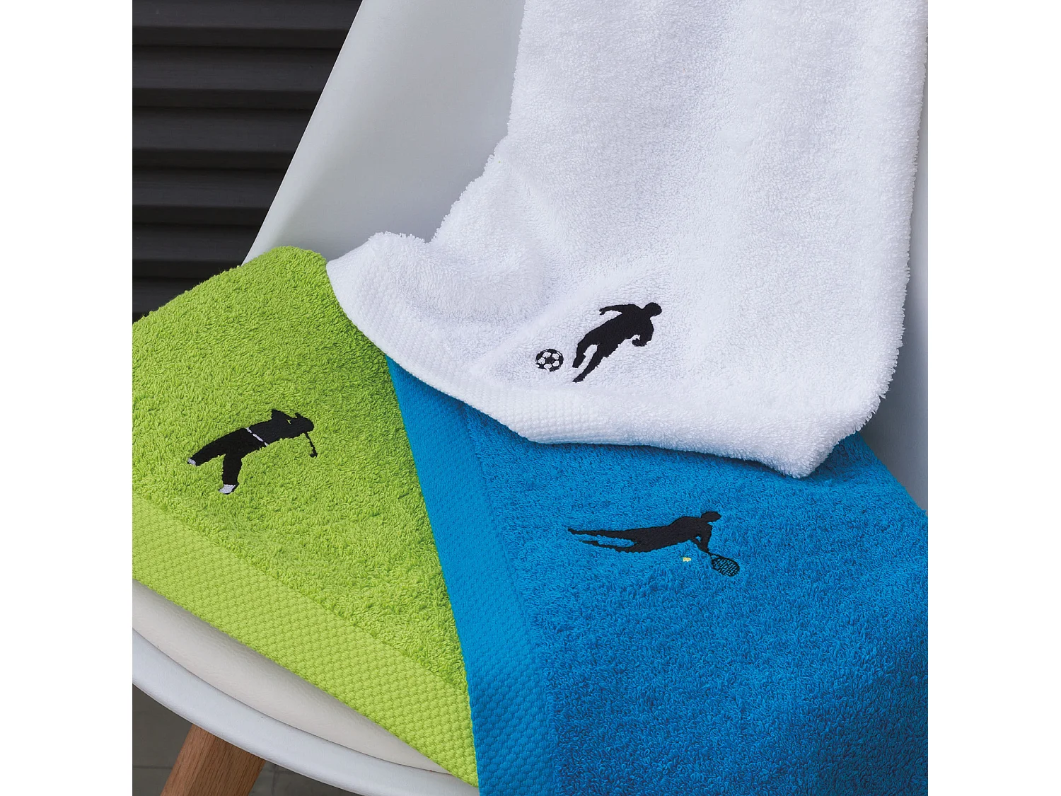 Serviette invite 33x50 cm coton 550 g/m2 PURE TENNIS Vert Pistache