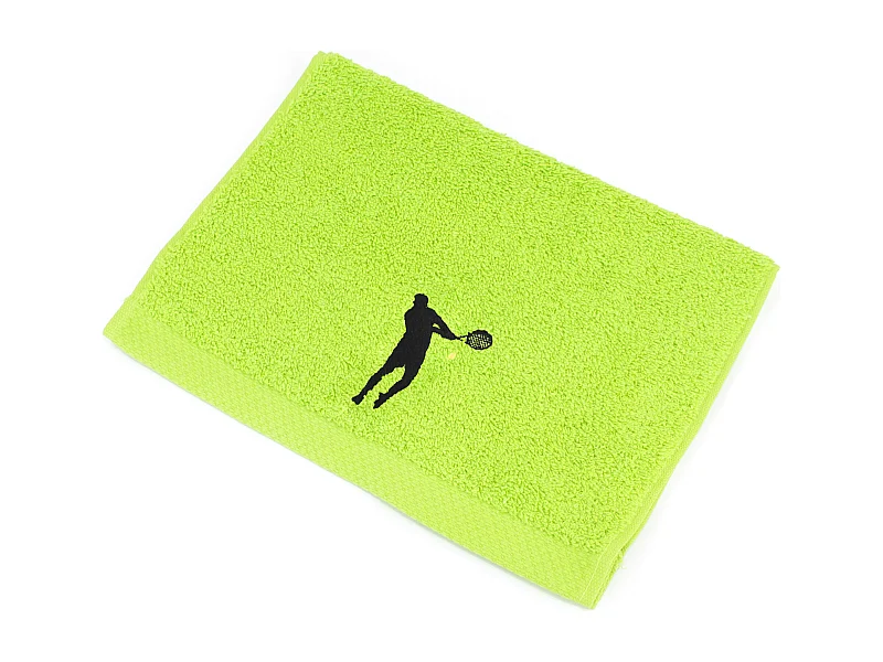Serviette invite 33x50 cm coton 550 g/m2 PURE TENNIS Vert Pistache