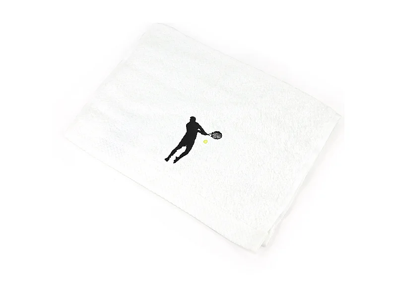 Serviette invite 33x50 cm coton 550 g/m2 PURE TENNIS Blanc