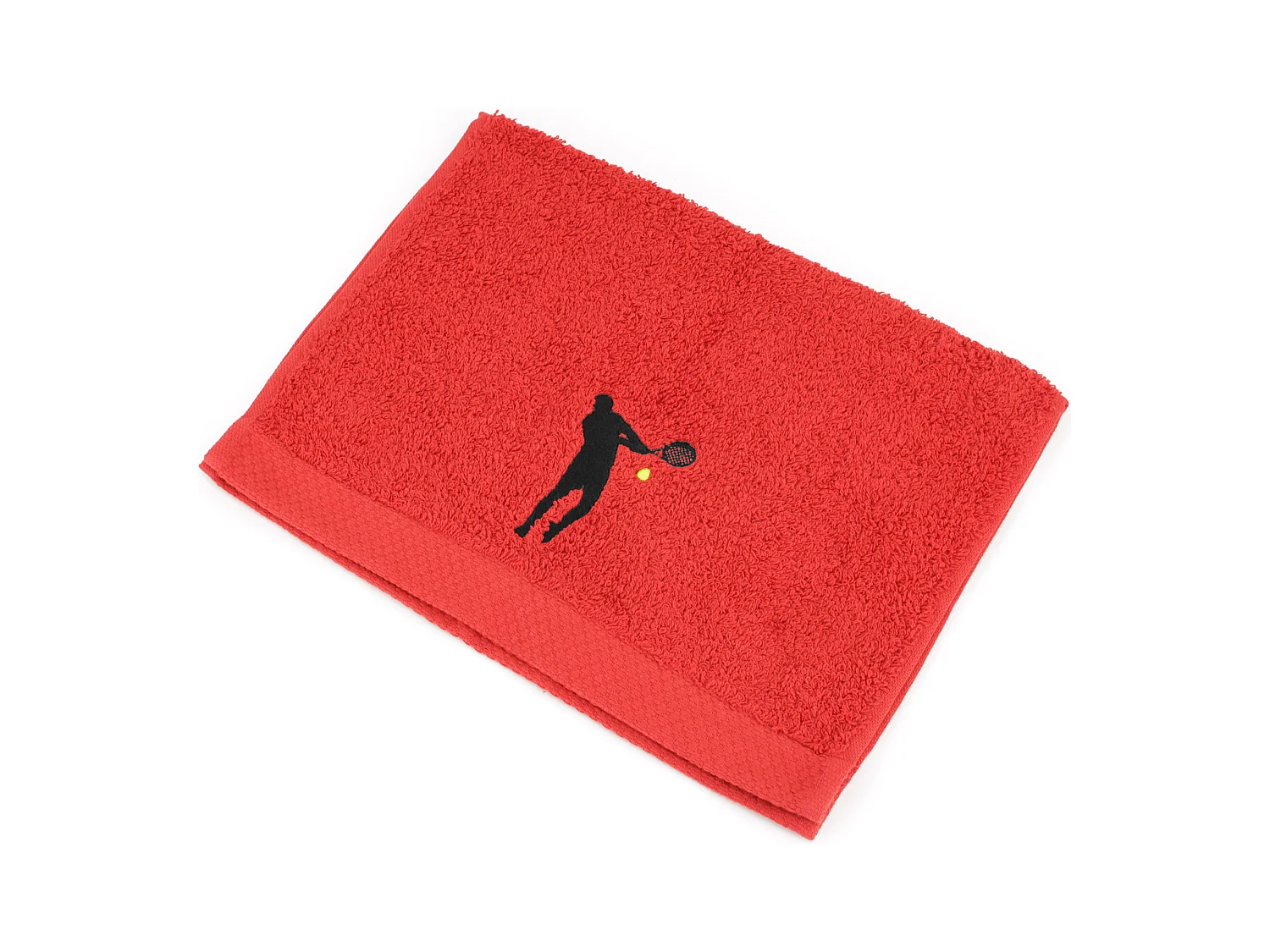 Serviette invite 33x50 cm coton 550 g/m2 PURE TENNIS Rouge