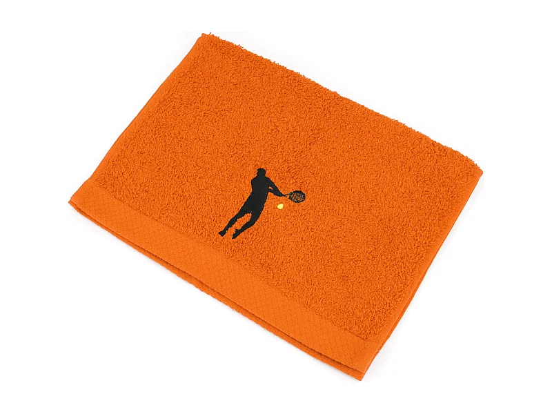 Serviette invite 33x50 cm coton 550 g/m2 PURE TENNIS Orange Butane