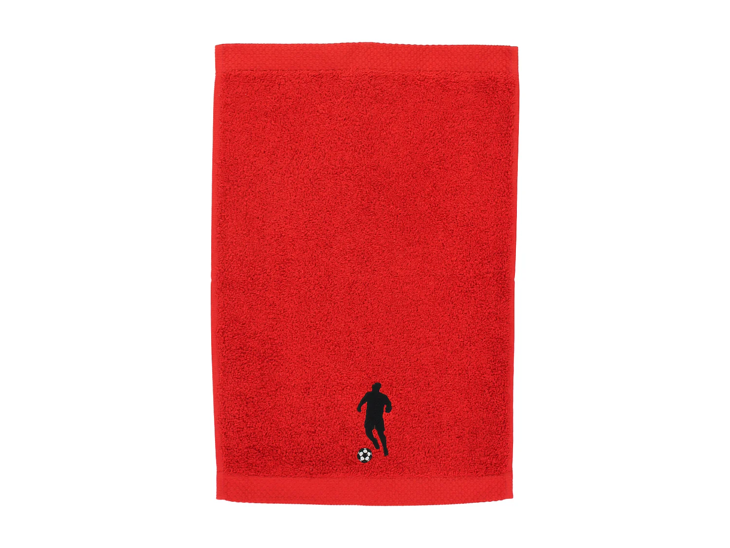 Serviette invite 33x50 cm coton 550 g/m2 PURE FOOTBALL Rouge