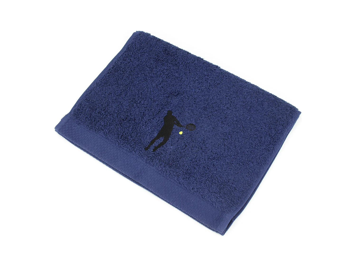 Serviette invite 33x50 cm coton 550 g/m2 PURE TENNIS Bleu Marine