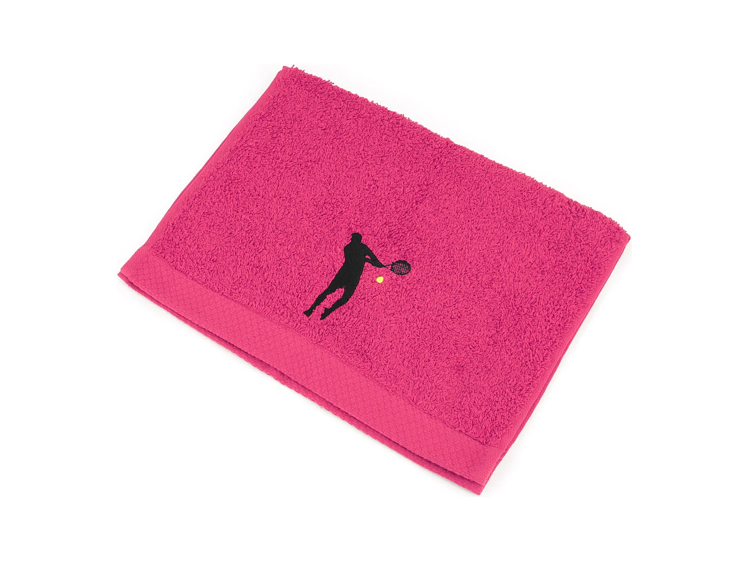 Serviette invite 33x50 cm coton 550 g/m2 PURE TENNIS Rose Fuchsia