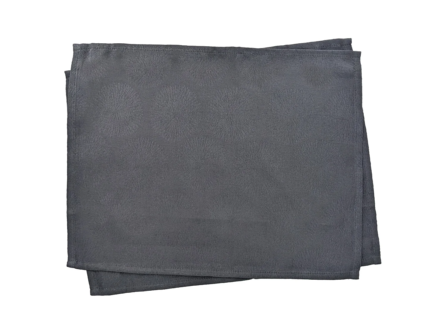 Lot de 2 sets de table 35x45 cm HÉLIOS Anthracite coton + enduction acrylique