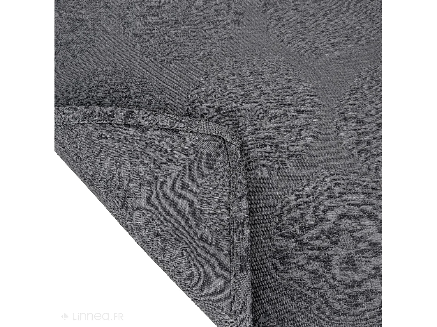 Lot de 2 sets de table 35x45 cm HÉLIOS Anthracite coton + enduction acrylique