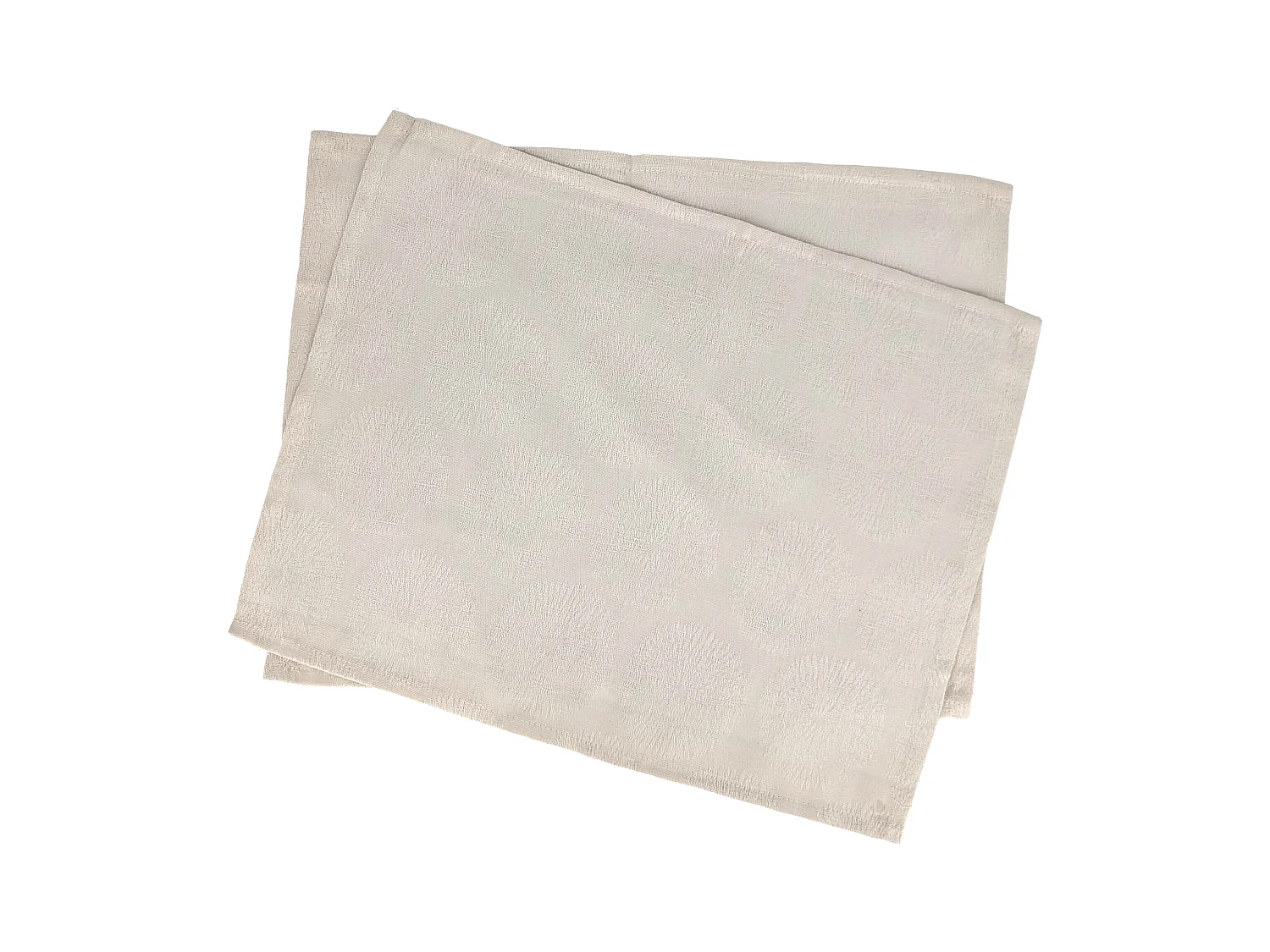 Lot de 2 sets de table 35x45 cm HÉLIOS Ecru coton + enduction acrylique