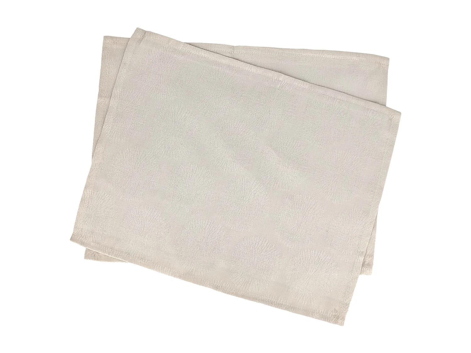 Lot de 2 sets de table 35x45 cm HÉLIOS Ecru coton + enduction acrylique