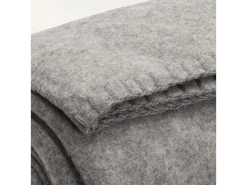 Plaid polaire Uno Gris Acier 130x170 cm