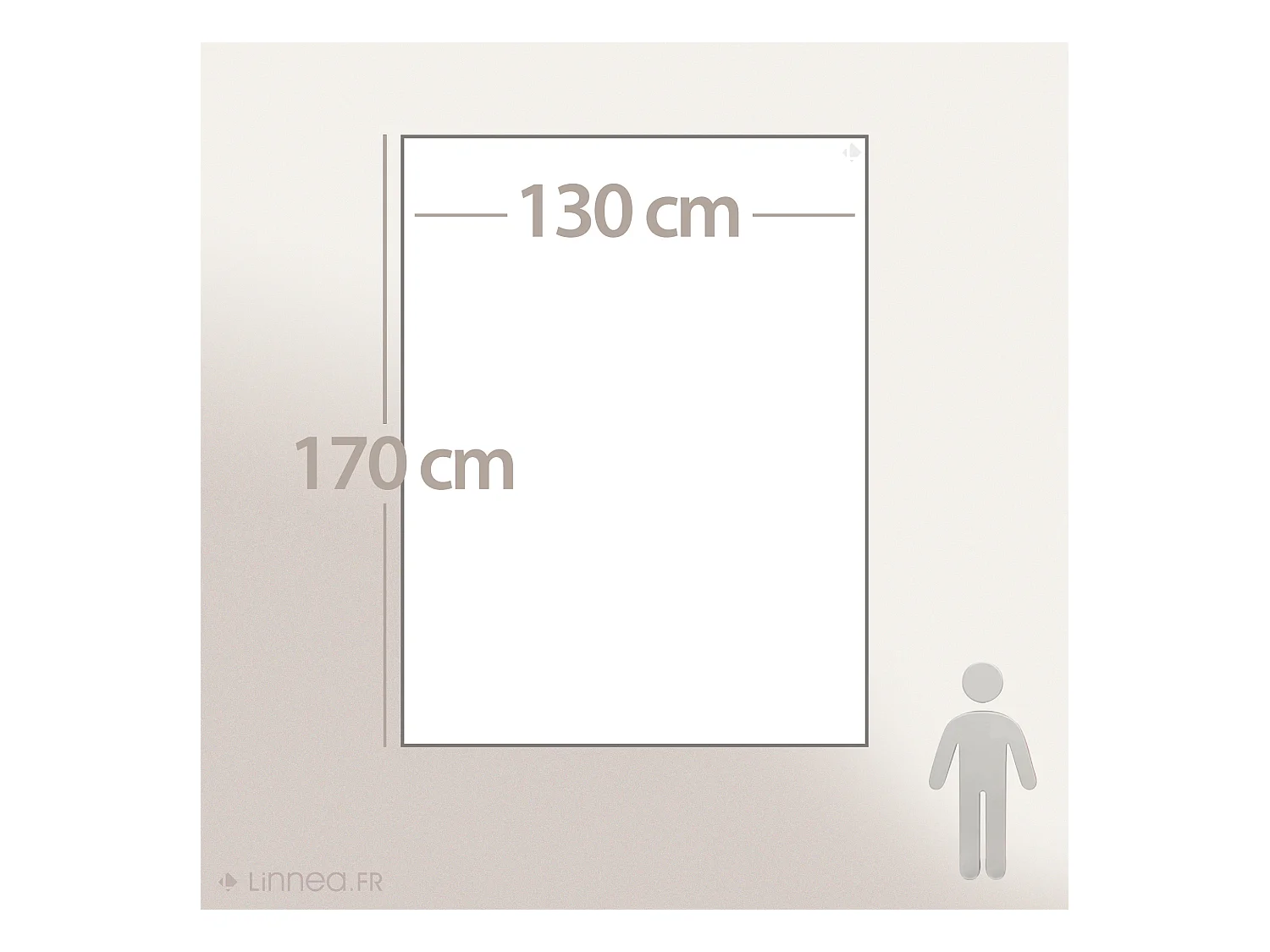 Plaid polaire Uno Gris Acier 130x170 cm