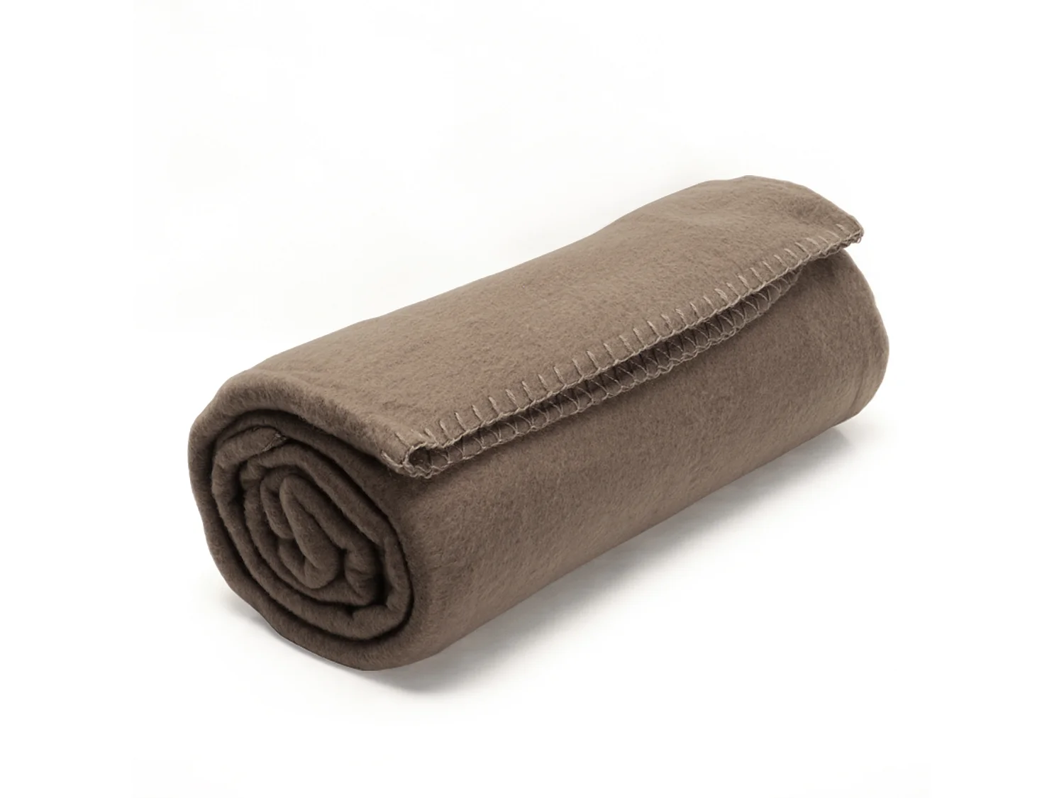 Plaid polaire Uno Marron Taupe 130x170 cm