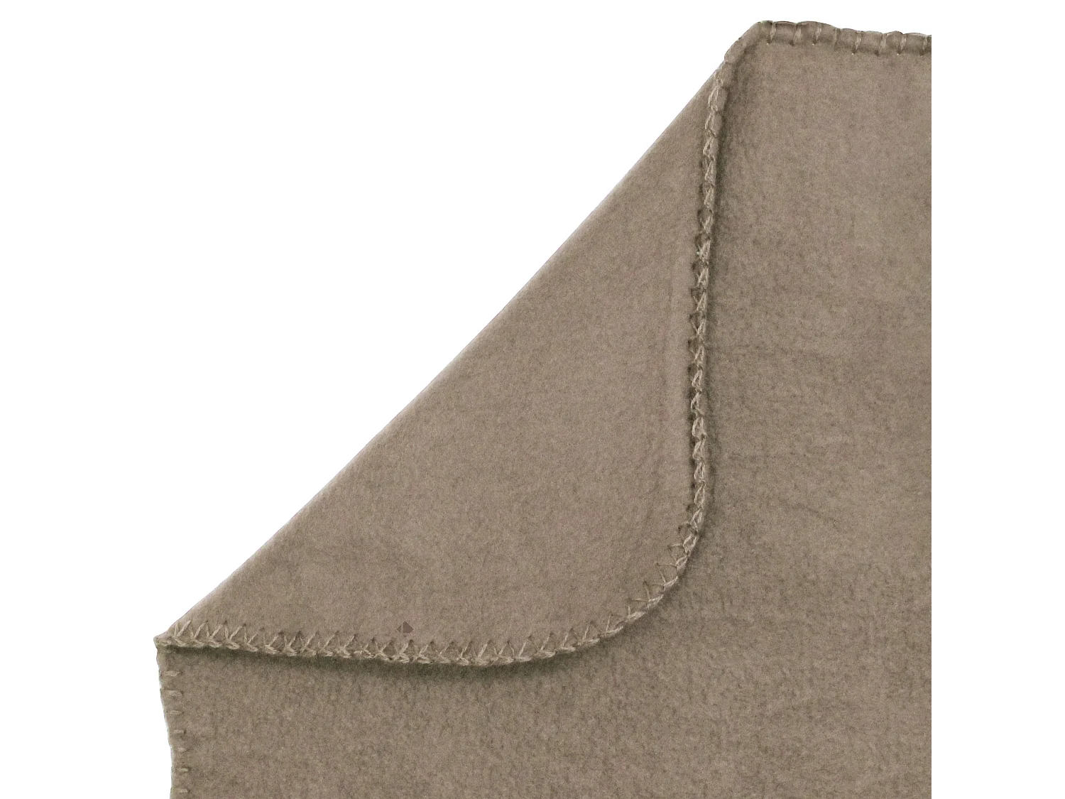 Plaid polaire Uno Marron Taupe 130x170 cm