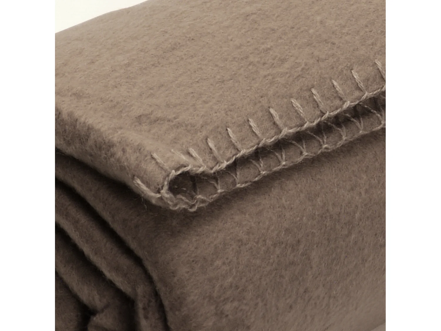 Plaid polaire Uno Marron Taupe 130x170 cm