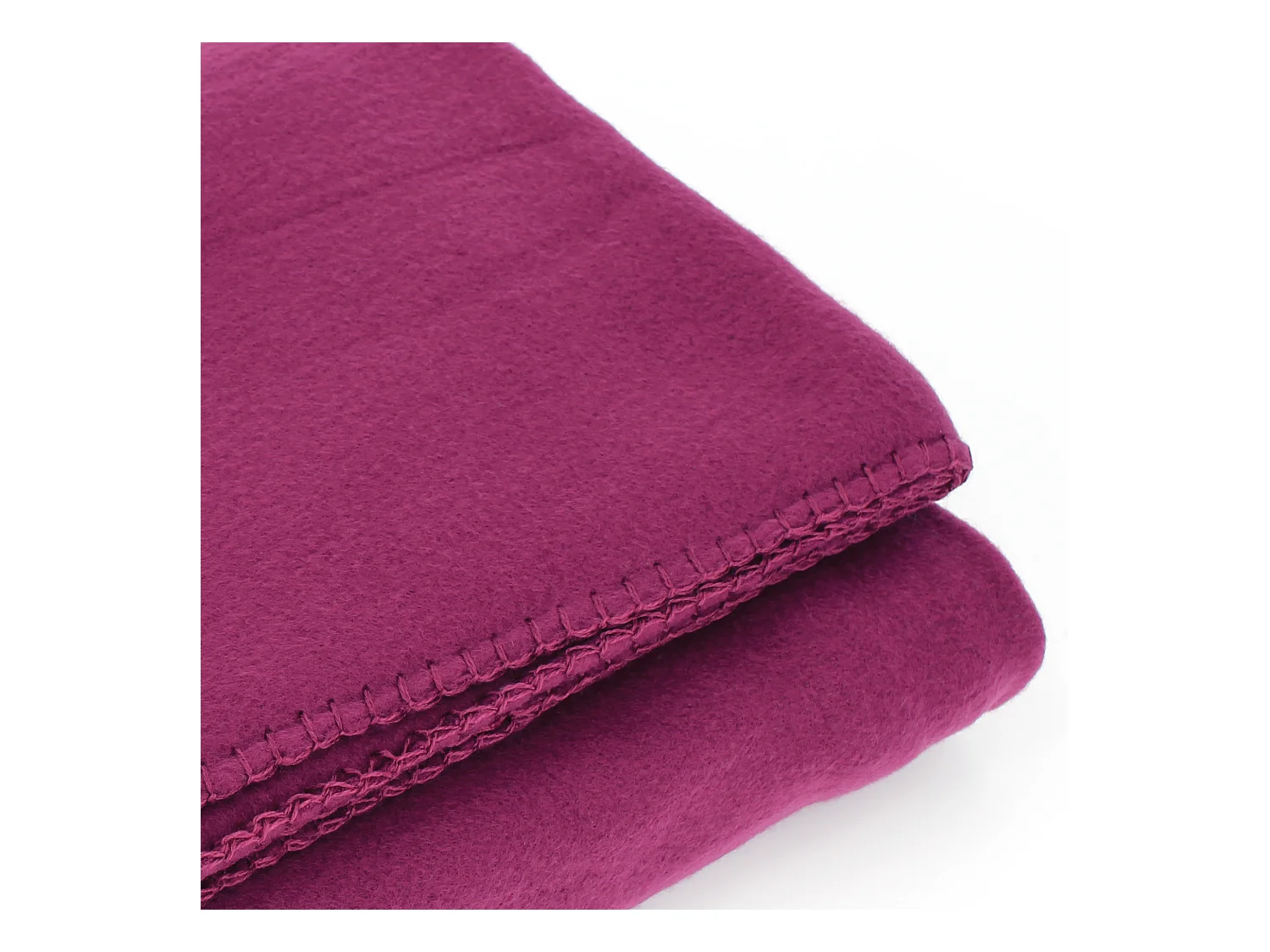 Plaid polaire Uno violet Prune 130x170 cm