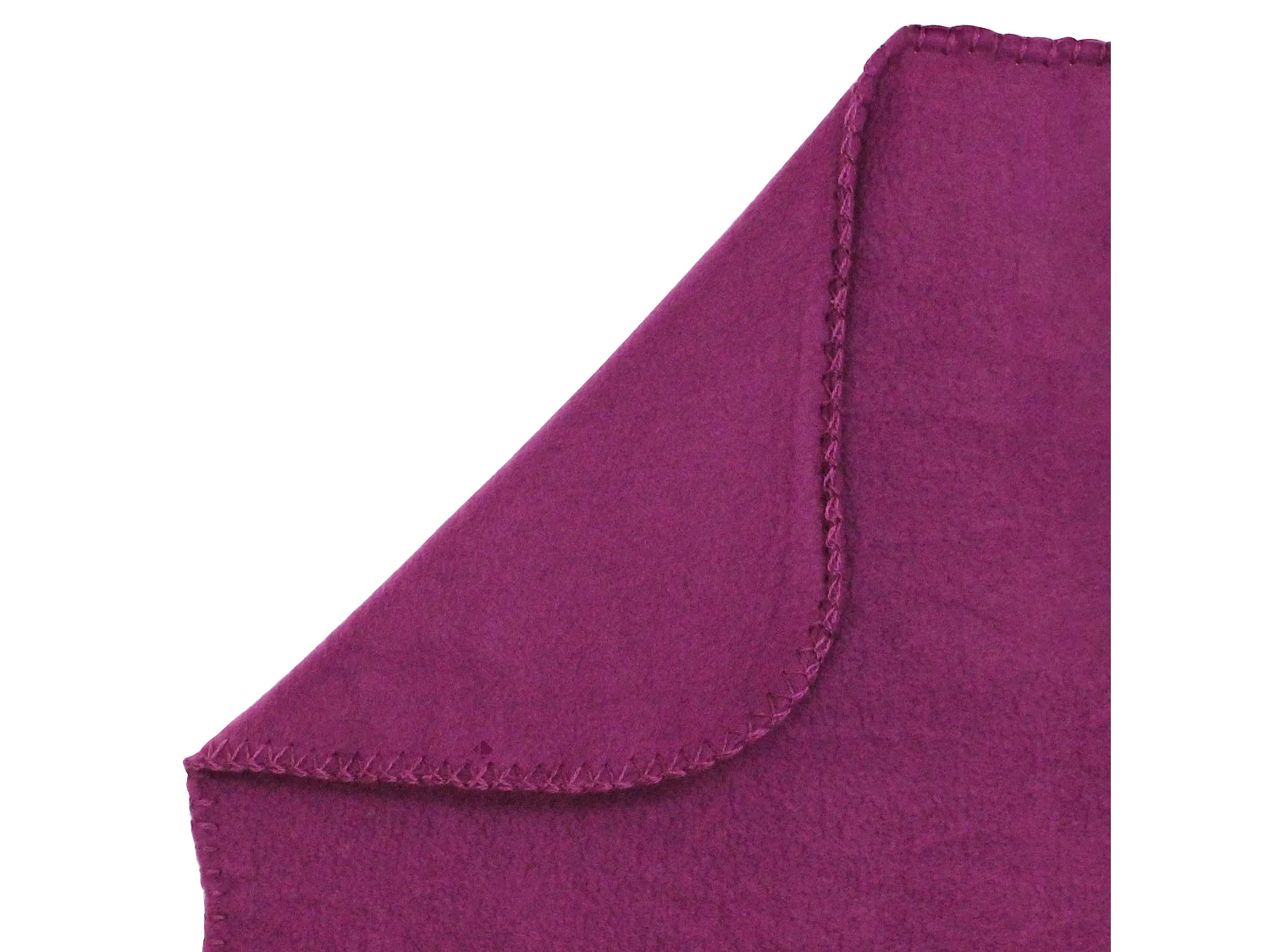 Plaid polaire Uno violet Prune 130x170 cm