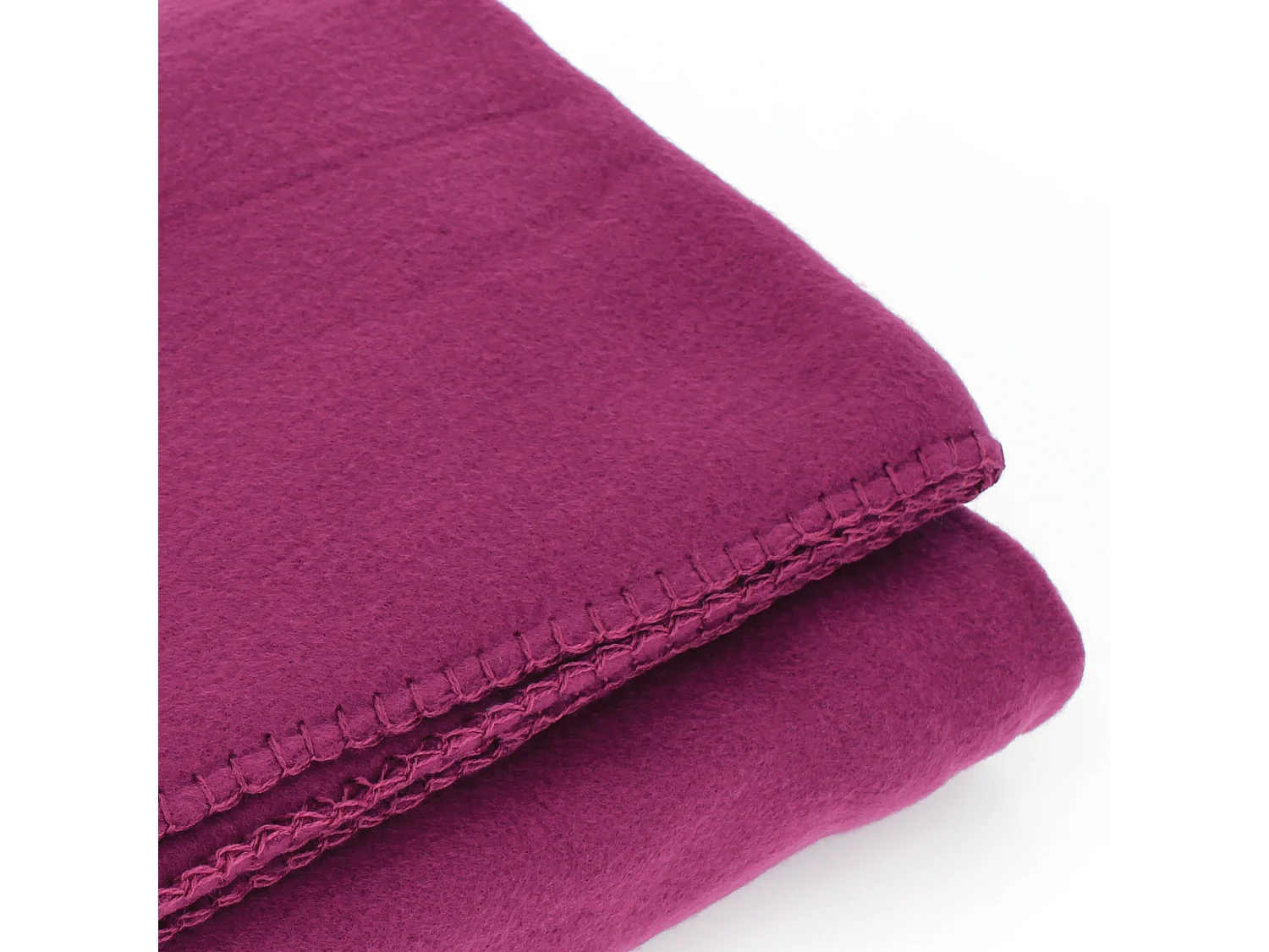 Plaid polaire Uno violet Prune 130x170 cm