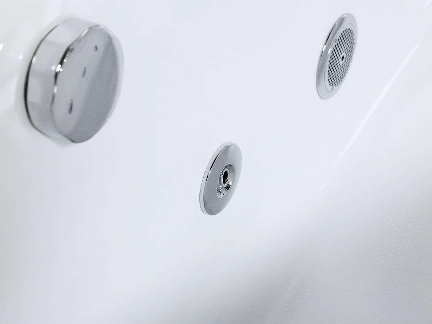 Baignoire balnéo asymétrique blanche - 1 place - 160 x 75 cm - Angle droit - TABANA