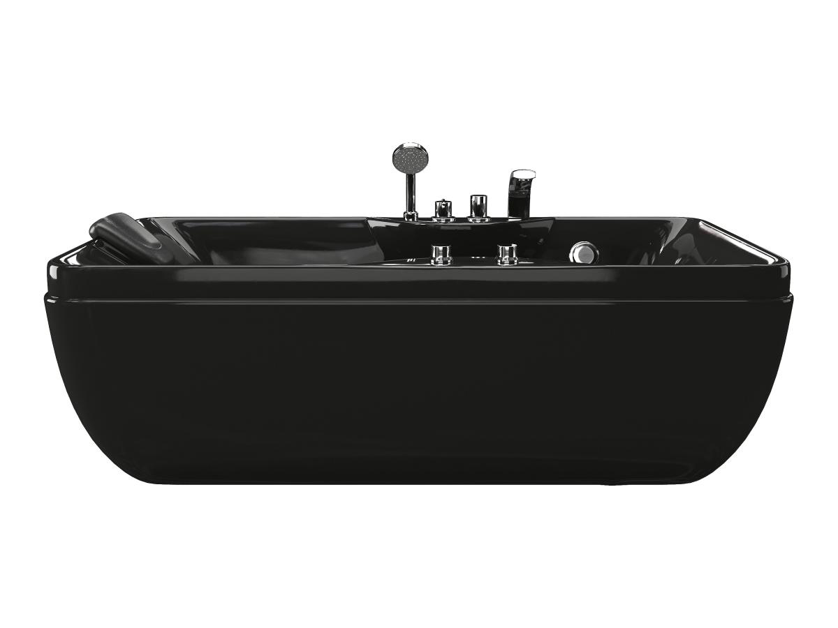 Whirlpool-Badewanne - Schwarz - 1 Person - 140 Liter - 150 x 75 x 54,5 cm - günstig online kaufen