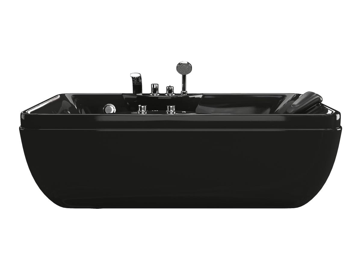 Whirlpool-Badewanne - Schwarz - 1 Person - 140 Liter - 150 x 75 x 54,5 cm - günstig online kaufen