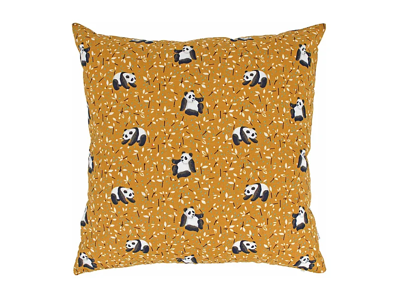 Housse de coussin 40x40 cm TAO marron Cacahuète