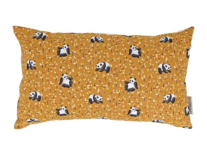 Housse de coussin 30x50 cm TAO marron Cacahuète