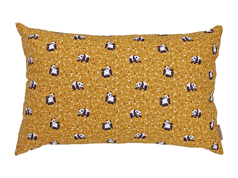 Housse de coussin 45x70 cm TAO marron Cacahuète