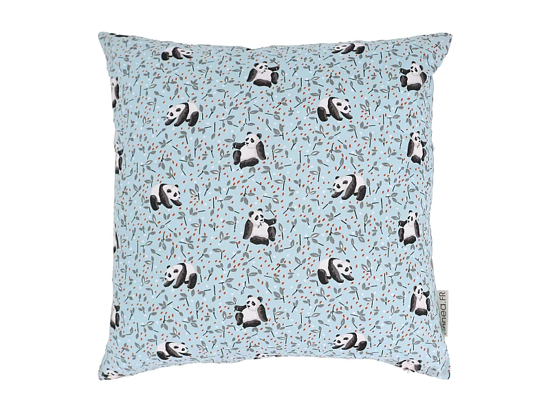 Housse de coussin 40x40 cm TAO bleu Céladon