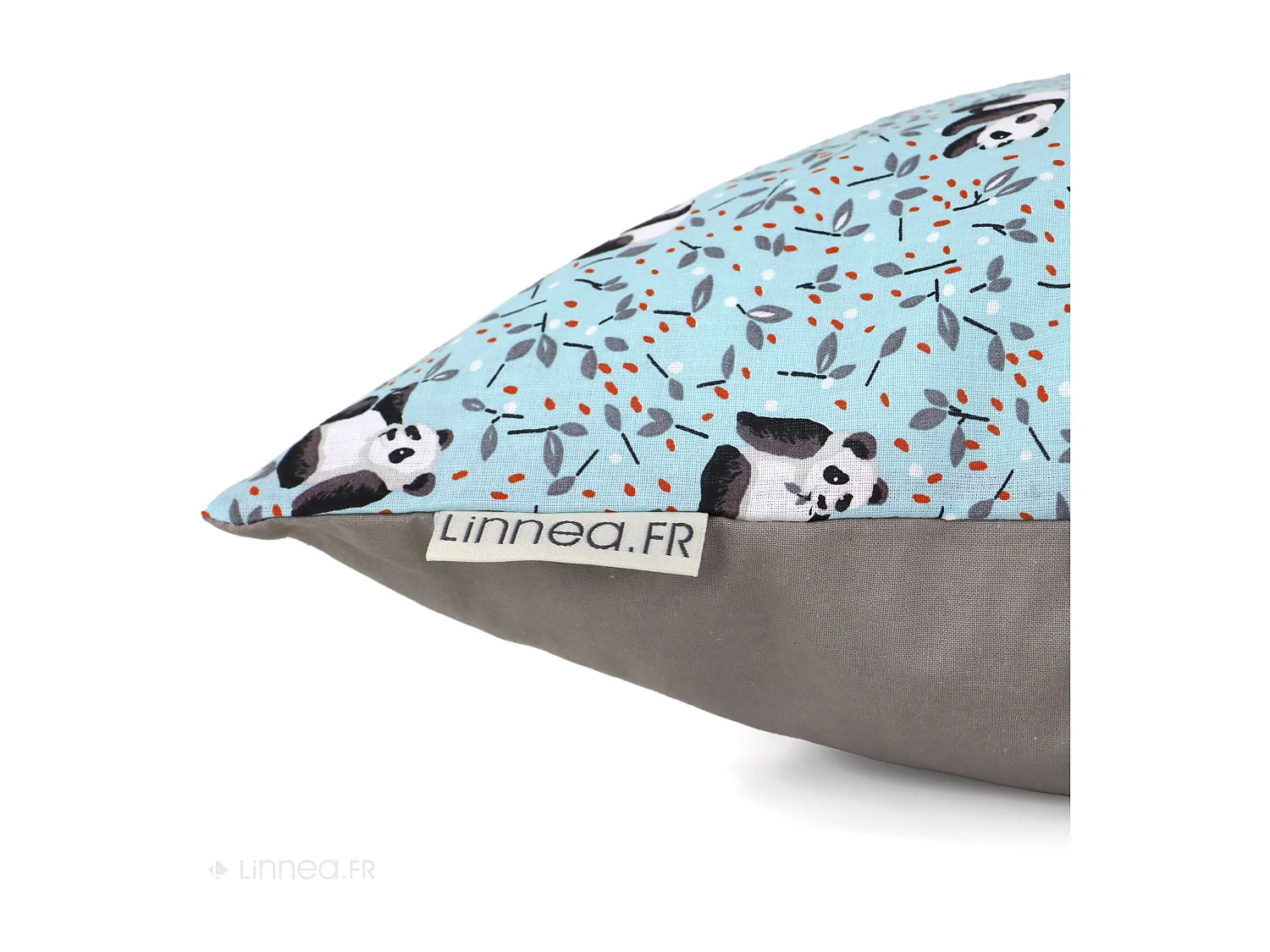 Housse de coussin 30x50 cm TAO bleu Céladon