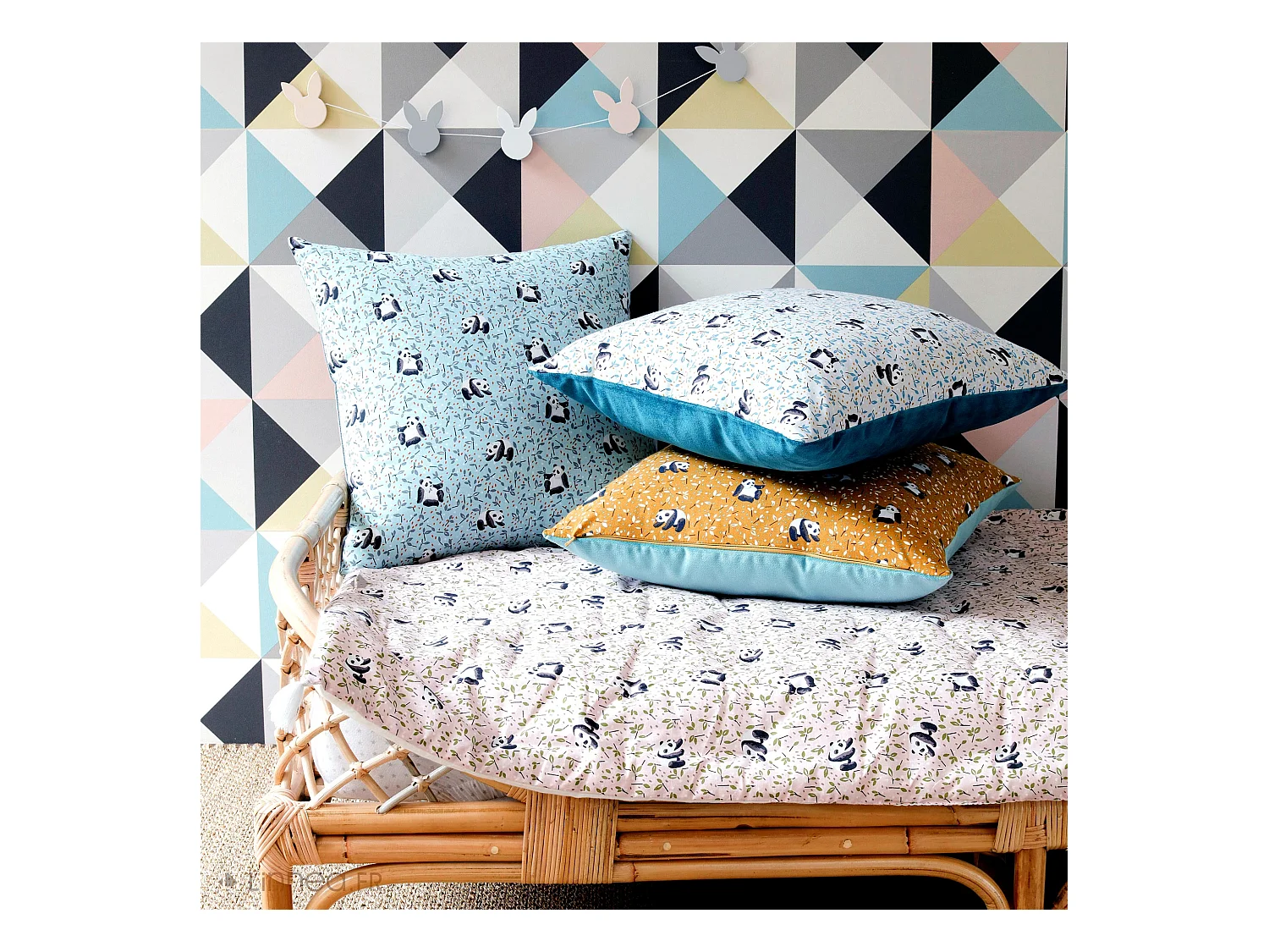 Housse de coussin 40x40 cm TAO Rose