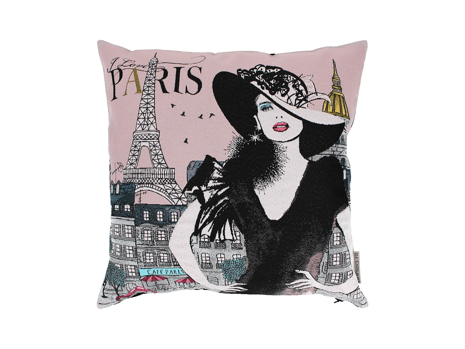 Housse de coussin 45x45 cm AUDREY Rose