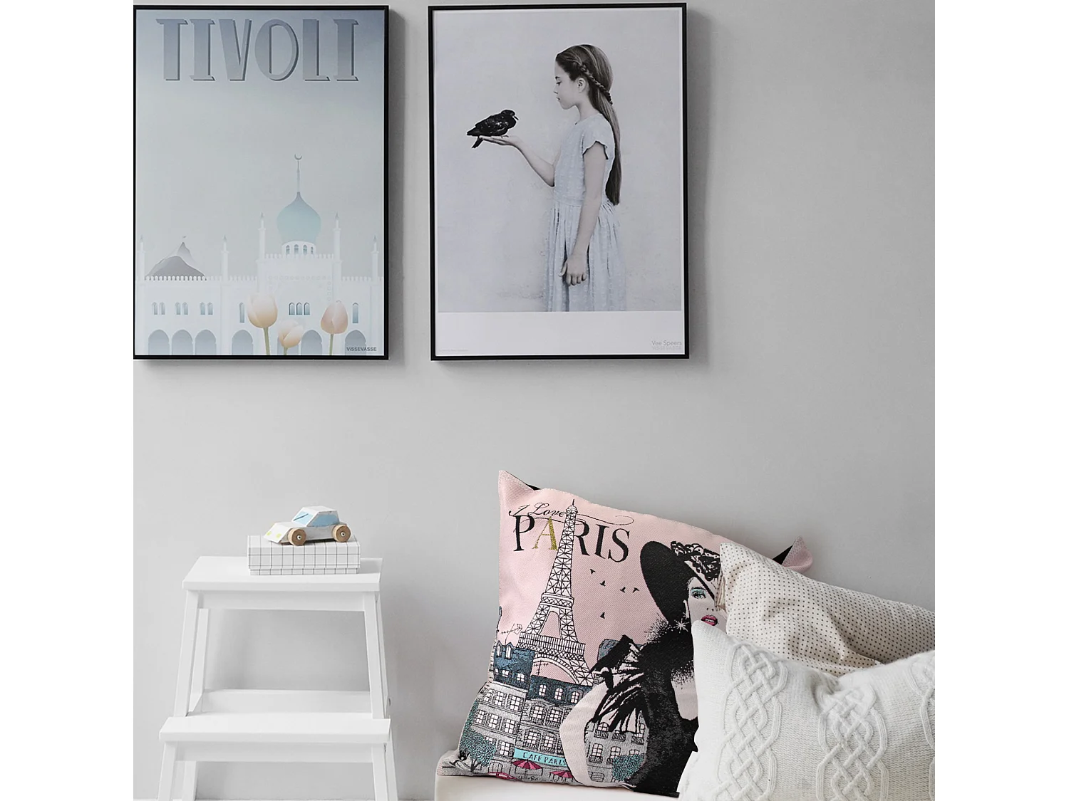 Housse de coussin 45x45 cm AUDREY Rose