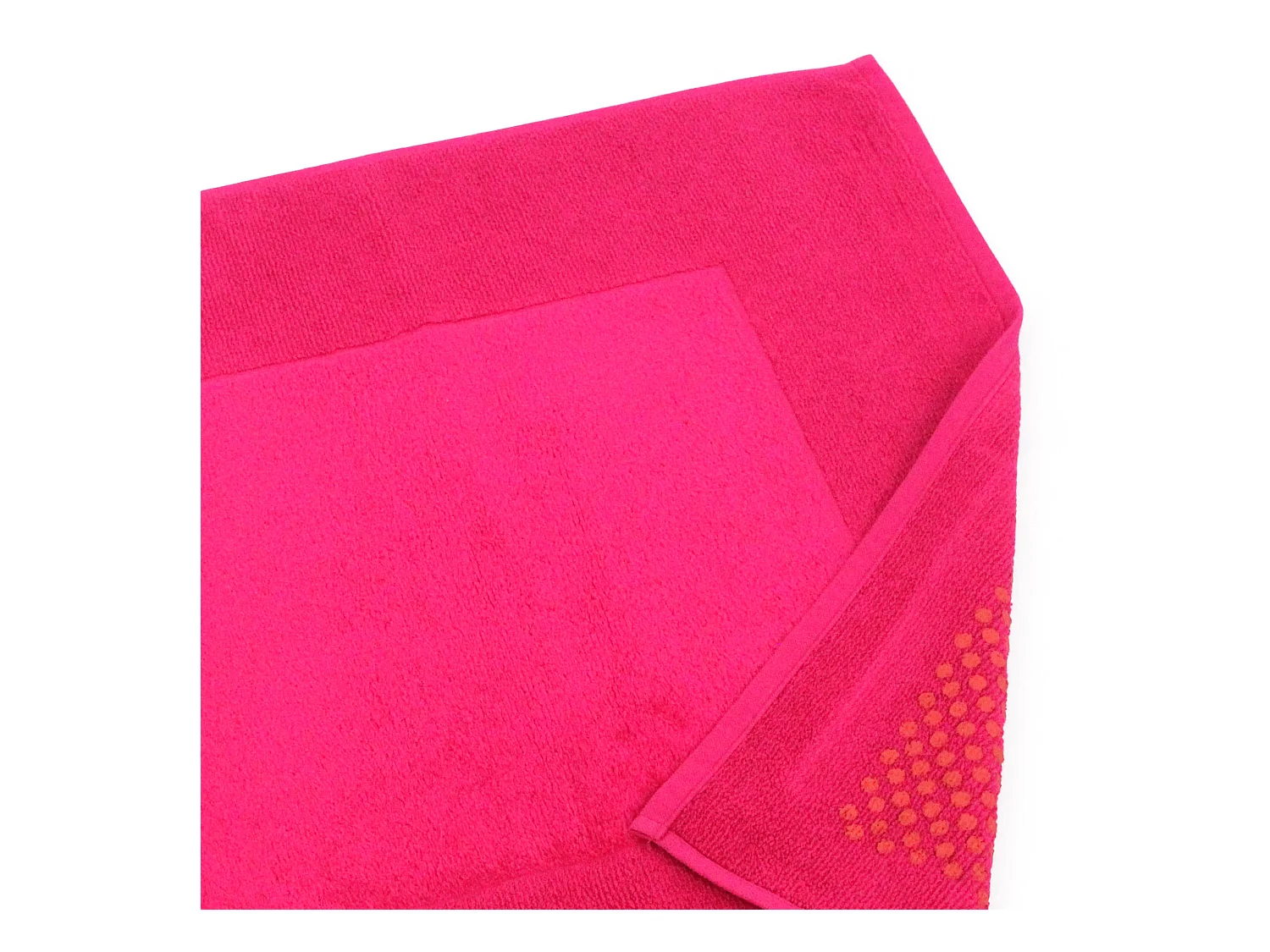Tapis de bain antidérapant 60x60 cm velours PRESTIGE rose Fuschia