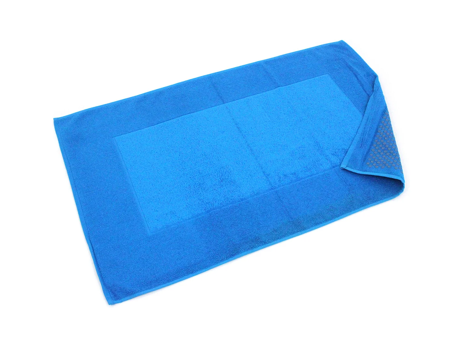Tapis de bain antidérapant 60x90 cm velours PRESTIGE bleu Turquoise