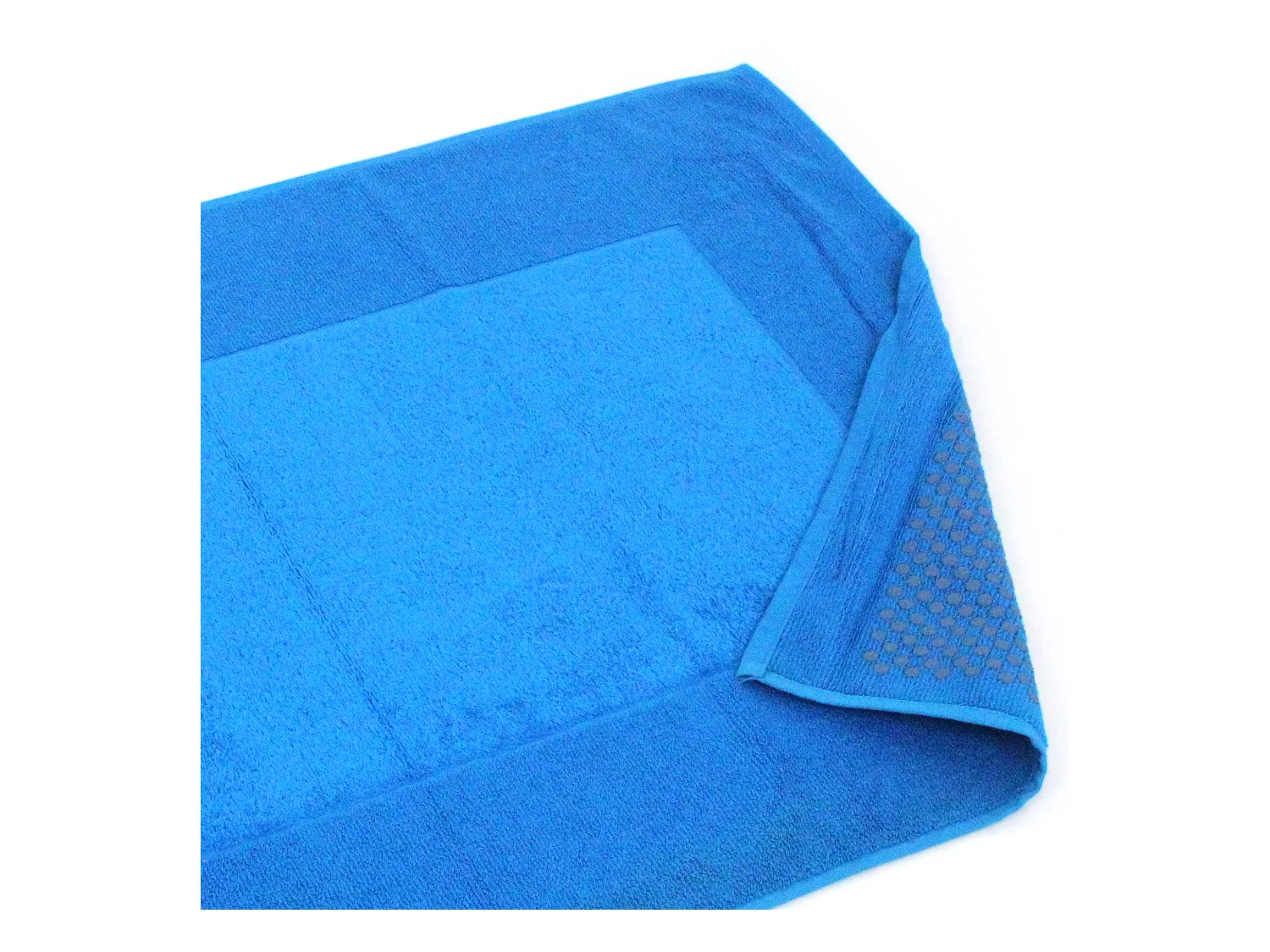 Tapis de bain antidérapant 60x90 cm velours PRESTIGE bleu Turquoise