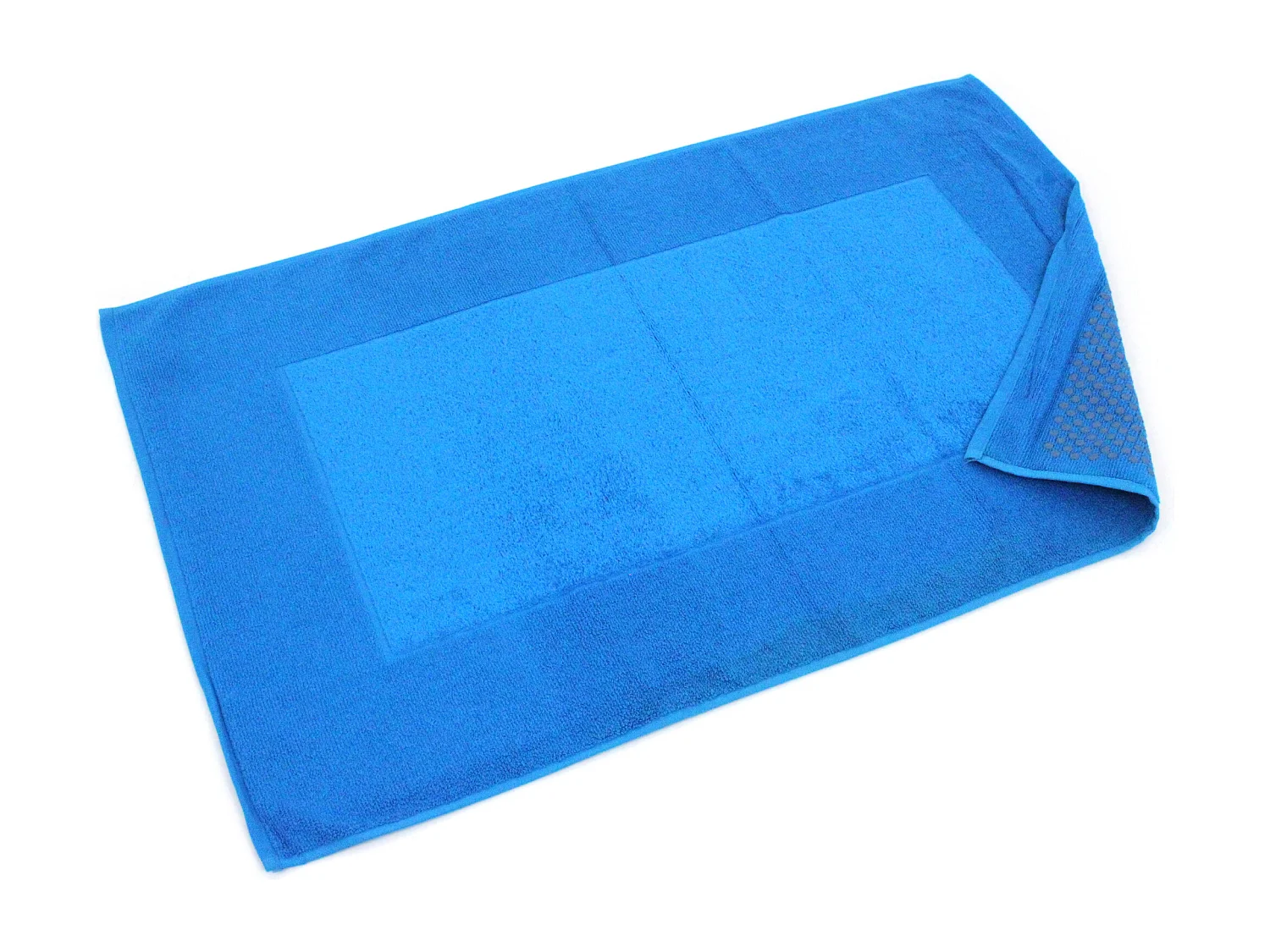 Tapis de bain antidérapant 60x90 cm velours PRESTIGE bleu Turquoise