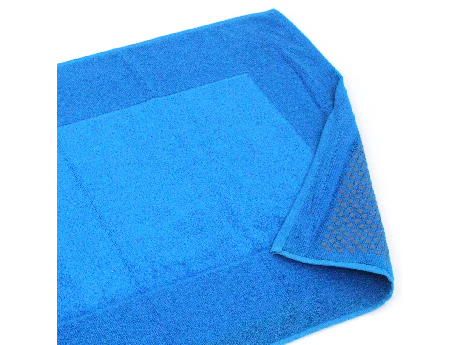 Tapis de bain antidérapant 60x90 cm velours PRESTIGE bleu Turquoise