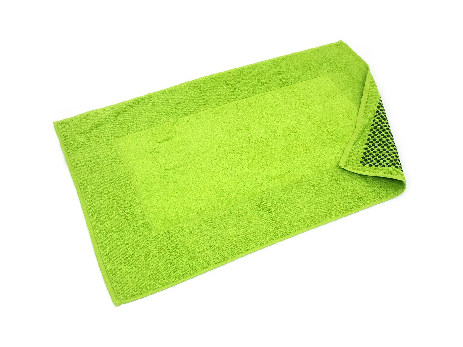 Tapis de bain antidérapant 60x90 cm velours PRESTIGE vert Pistache