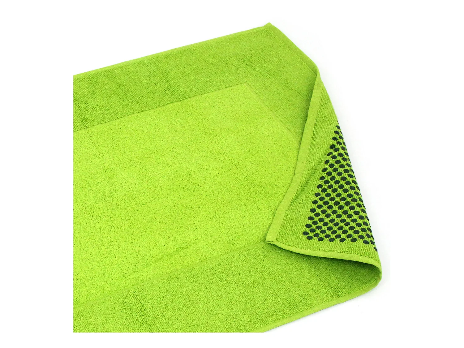 Tapis de bain antidérapant 60x90 cm velours PRESTIGE vert Pistache
