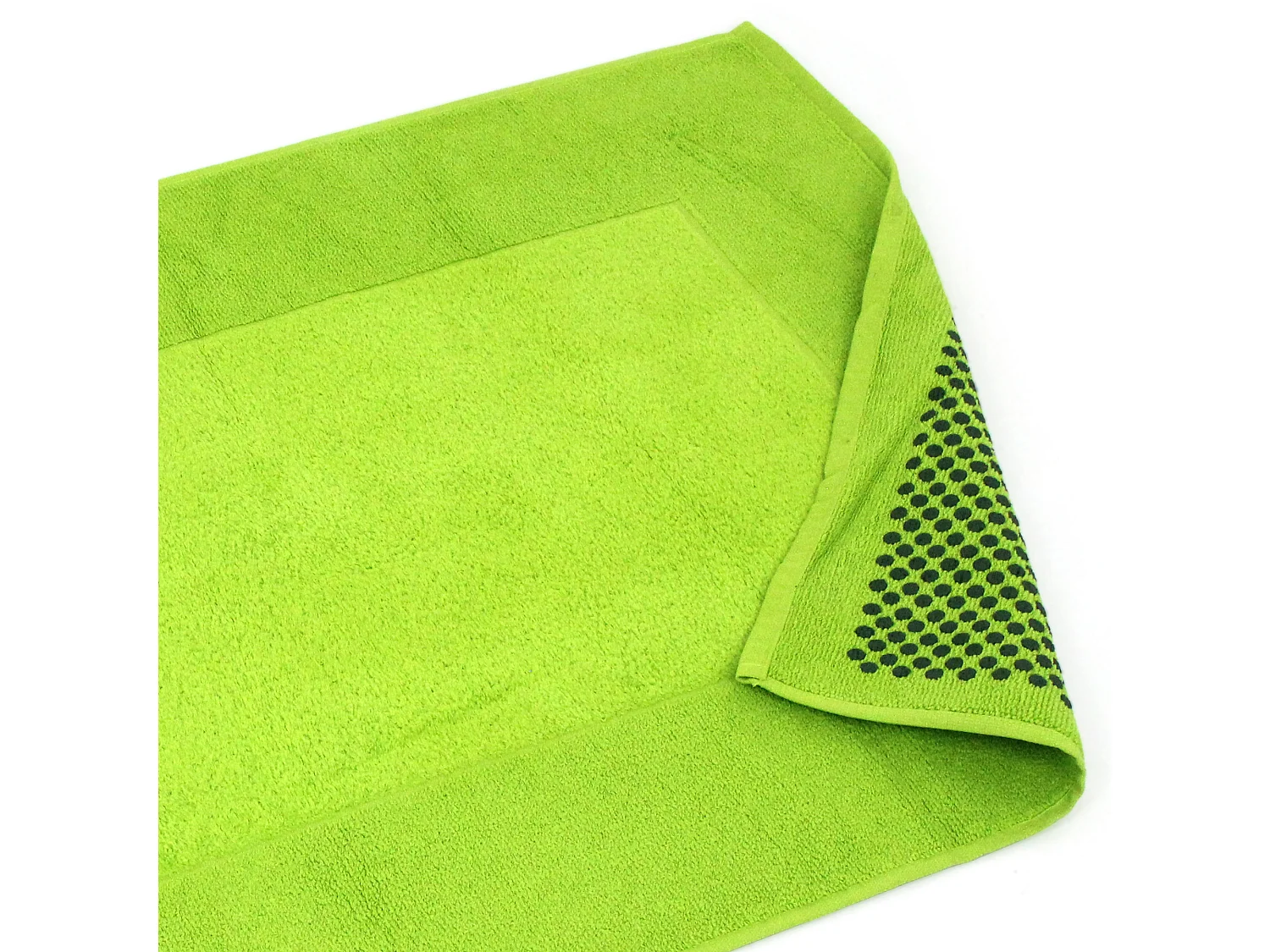 Tapis de bain antidérapant 60x90 cm velours PRESTIGE vert Pistache