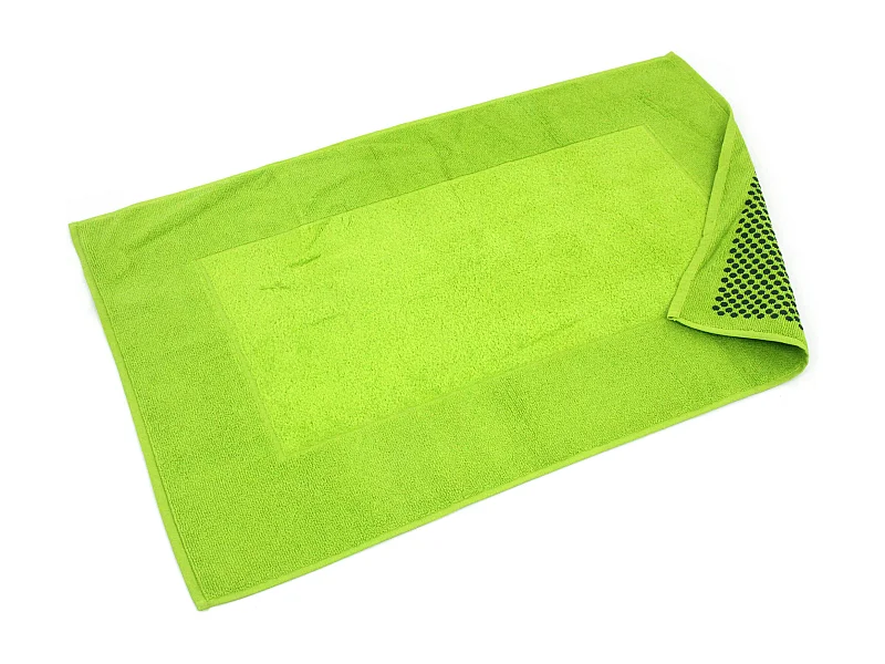 Tapis de bain antidérapant 60x90 cm velours PRESTIGE vert Pistache