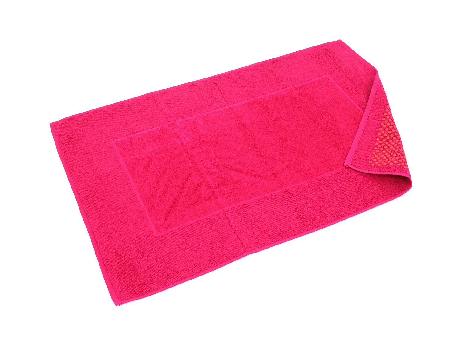 Tapis de bain antidérapant 60x90 cm velours PRESTIGE rose Fuschia