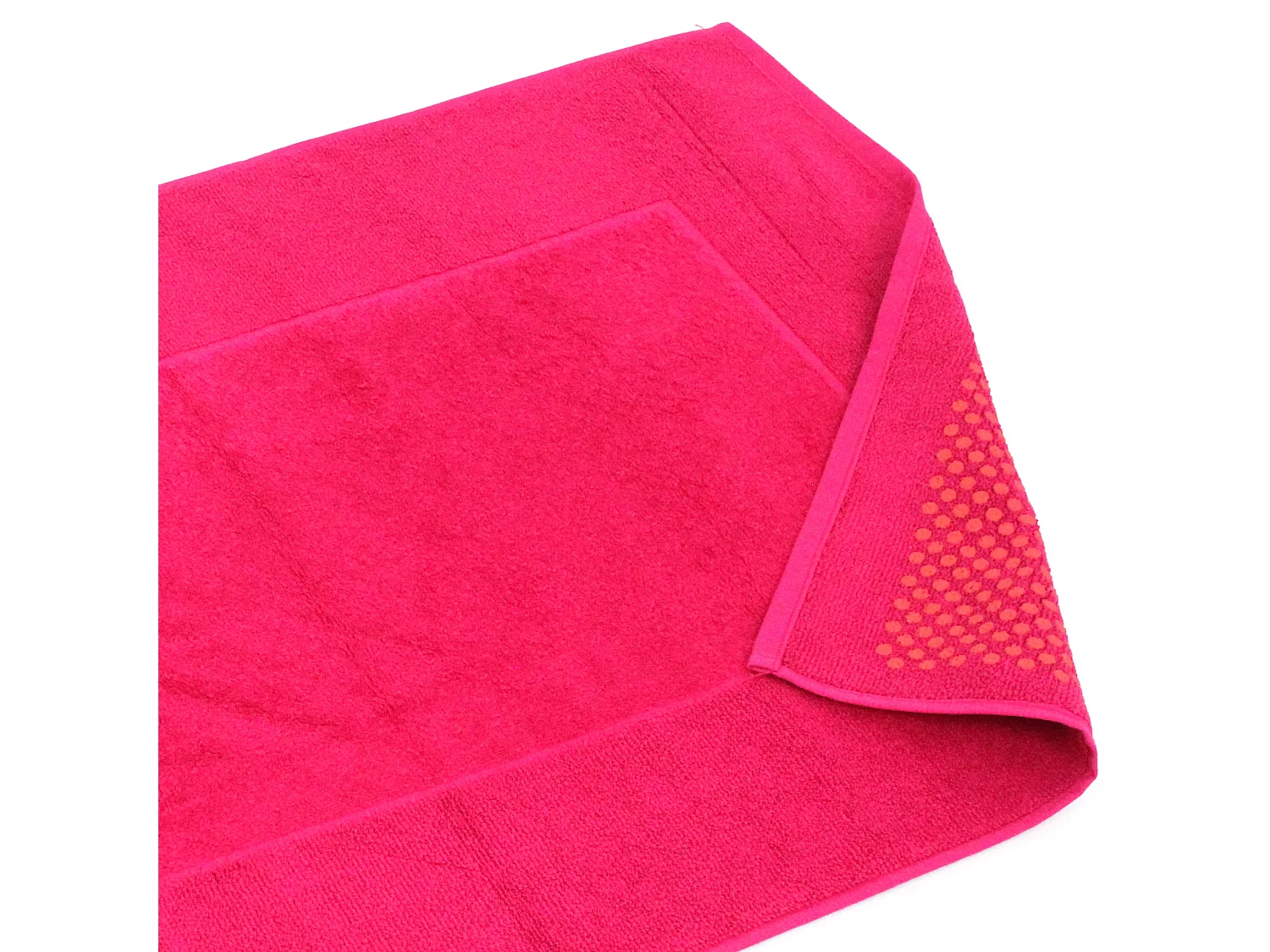 Tapis de bain antidérapant 60x90 cm velours PRESTIGE rose Fuschia