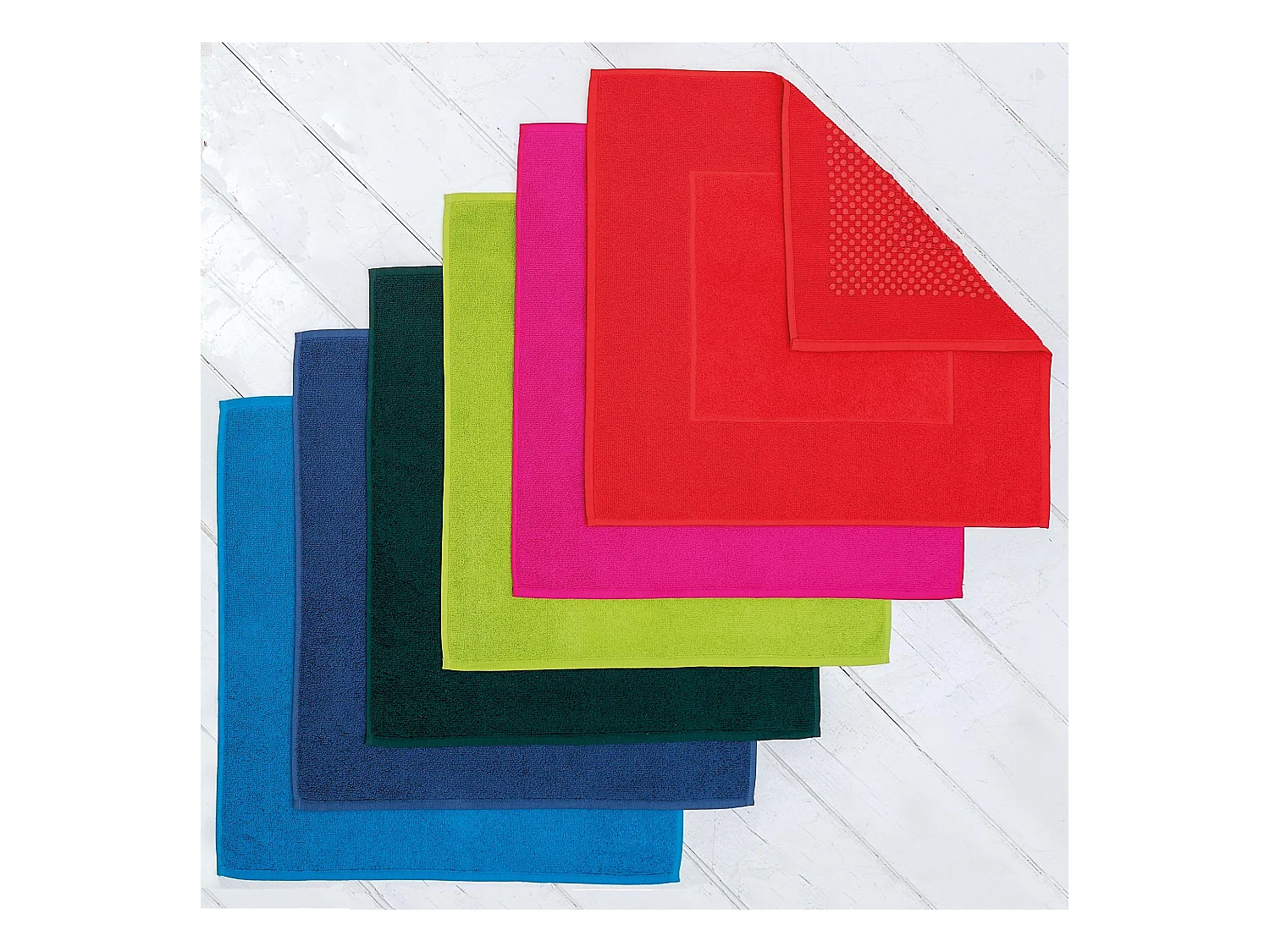 Tapis de bain antidérapant 60x90 cm velours PRESTIGE bleu Ciel