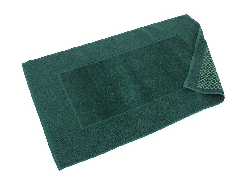 Tapis de bain antidérapant 60x90 cm velours PRESTIGE vert Kaki