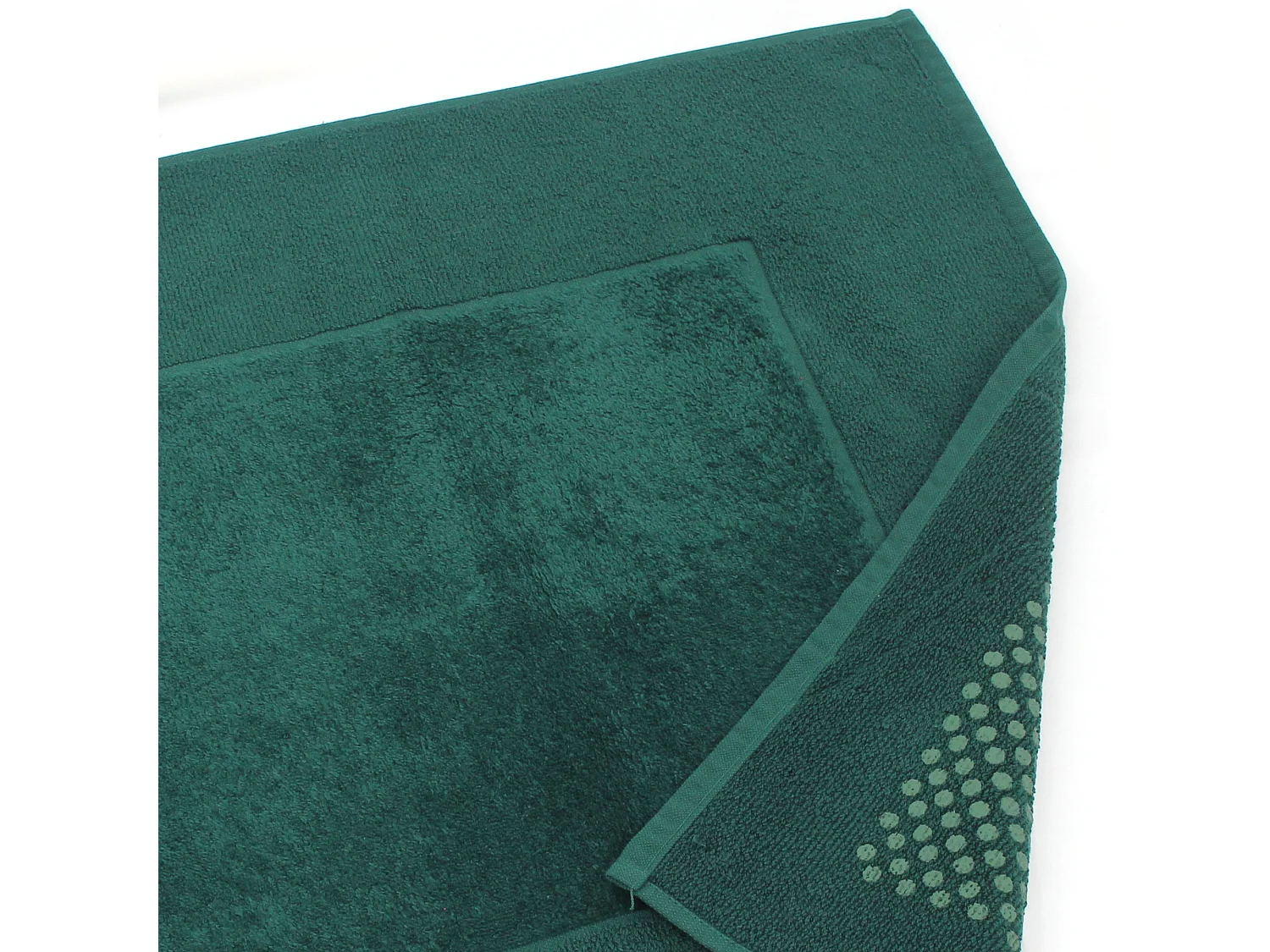 Tapis de bain antidérapant 60x60 cm velours PRESTIGE vert Kaki