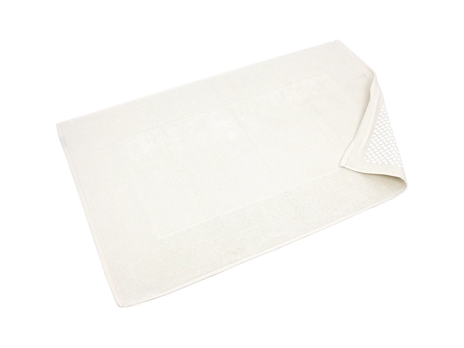 Tapis de bain antidérapant 60x90 cm velours PRESTIGE marron Beige