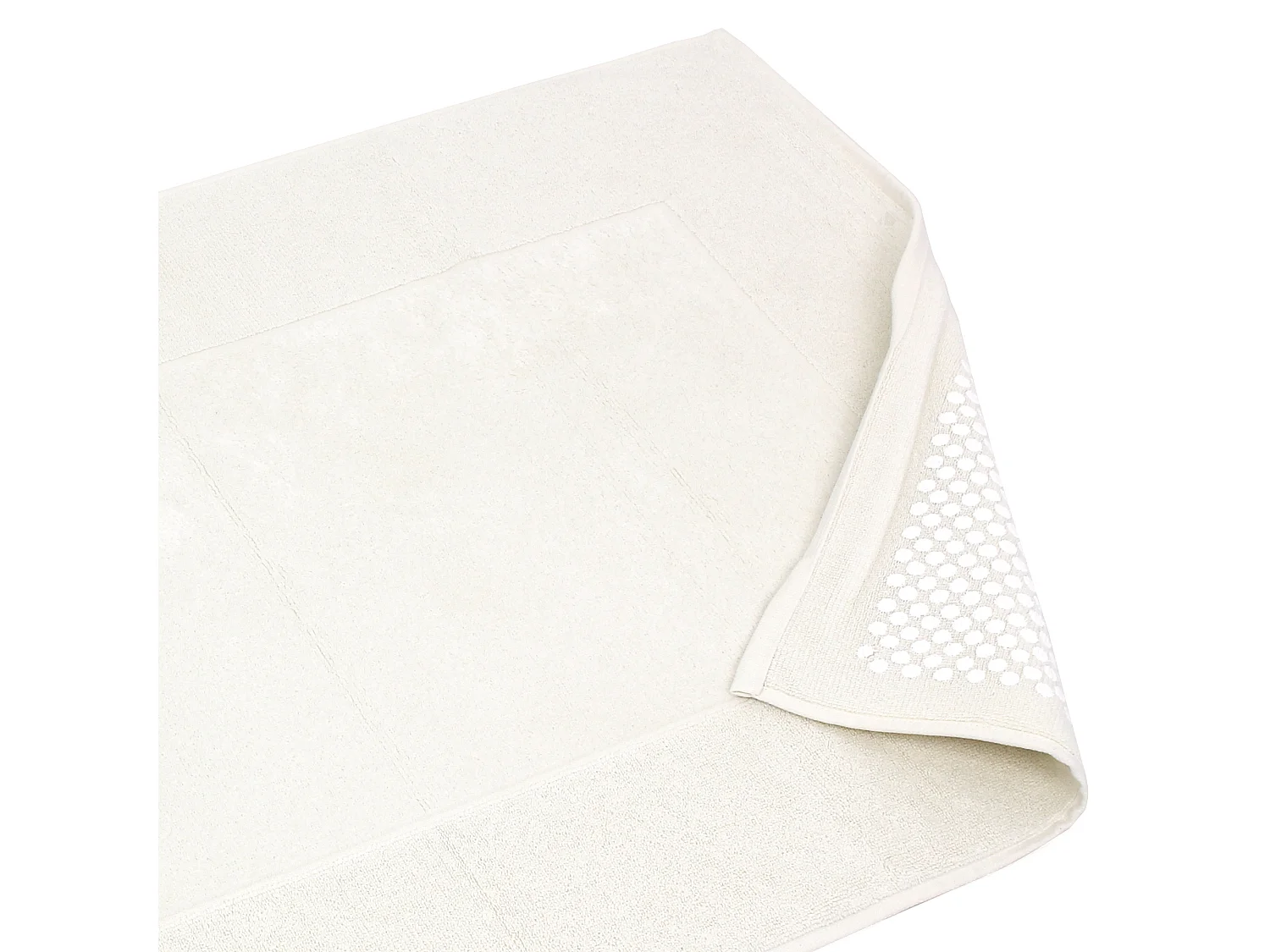 Tapis de bain antidérapant 60x90 cm velours PRESTIGE marron Beige