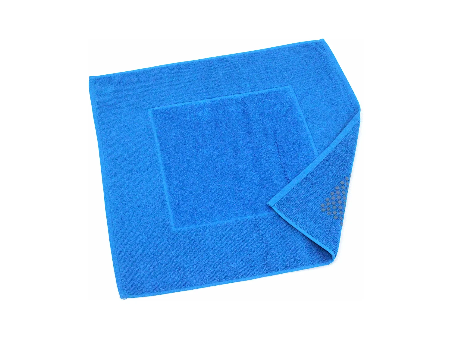 Tapis de bain antidérapant 60x60 cm velours PRESTIGE bleu Turquoise